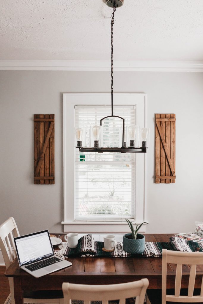 blinds in kitchen